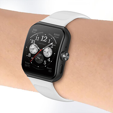Avis Avizar Bracelet pour Oppo Watch 3 Pro Silicone Soft-Touch Sange à Trous  blanc