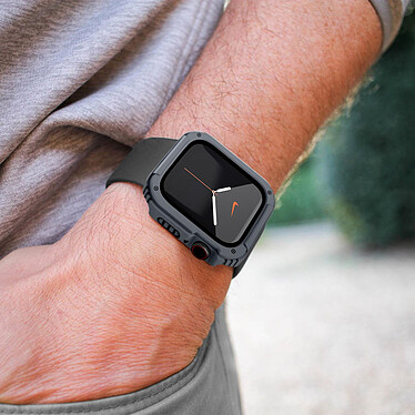 Acheter Avizar Protection Intégrale Verre Trempé Apple Watch Series 6 / 5 / 4 / SE 40mm Gris