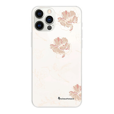 LaCoqueFrançaise Coque iPhone 12/12 Pro silicone transparente Motif Fleurs Blanches ultra resistant