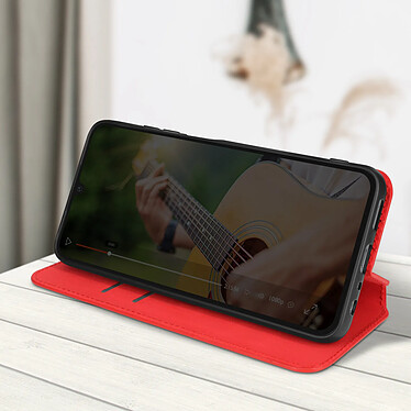 Avis Avizar Étui pour Galaxy A25 Porte-carte Support Vidéo Clapet Magnétique Rouge