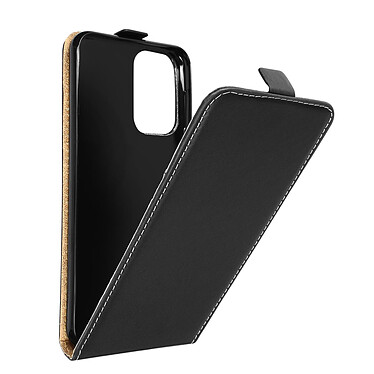Avizar Étui pour Samsung Galaxy A23 et M23 Clapet Vertical Porte-carte Effet Cuir de Cheval  Noir