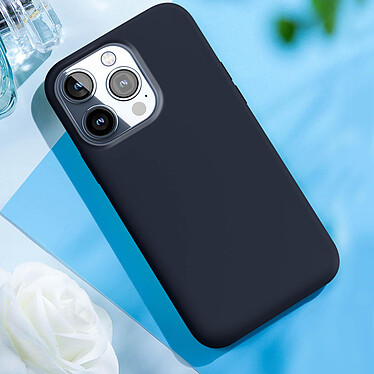 Avis Moxie Coque pour iPhone 15 Pro Semi-rigide Intérieur Microfibre Bleu Roi