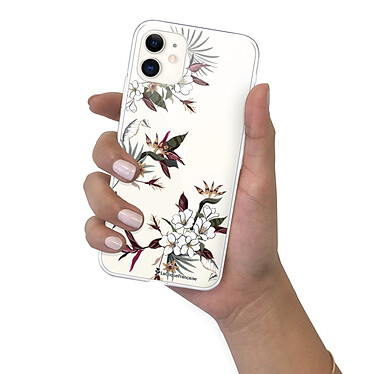 LaCoqueFrançaise Coque iPhone 11 360 intégrale transparente Motif Fleurs Sauvages Tendance pas cher