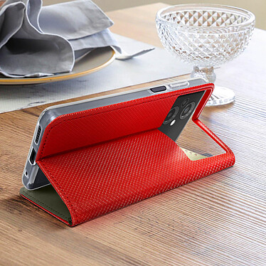 Avis Avizar Étui pour Xiaomi Poco M5 avec Clapet Porte-carte Fonction Support  rouge
