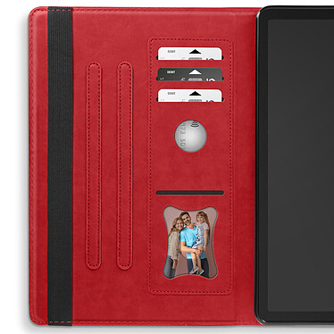 Avis Avizar Étui pour Samsung Galaxy Tab A9 Plus Portefeuille Multi-compartiment Support Vidéo  Rouge