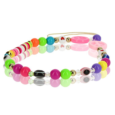 Avizar Bijou de Téléphone Bracelet multicolore Collection Summer pas cher