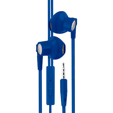 Acheter Mooov 493160 - Ecouteurs intra auriculaire avec micro 1,2 m - bleu
