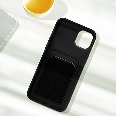 Acheter Avizar Coque pour iPhone 14 Silicone Souple Porte-carte Fine Légère  noir