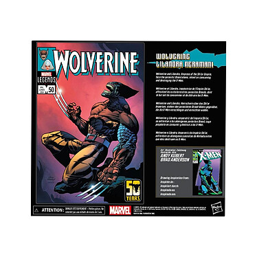Avis Wolverine 50th Anniversary Marvel Legends - Pack 2 figurines Wolverine & Lilandra Neramani 15 c