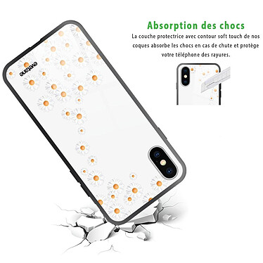 Avis Evetane Coque iPhone X/Xs Coque Soft Touch Glossy Marguerite Design