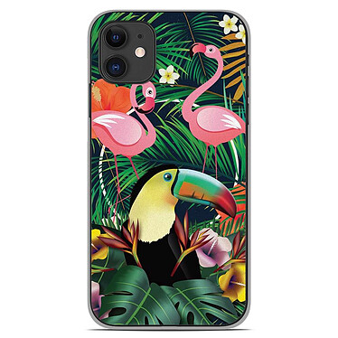 1001 Coques Coque silicone gel Apple iPhone 11 motif Tropical Toucan