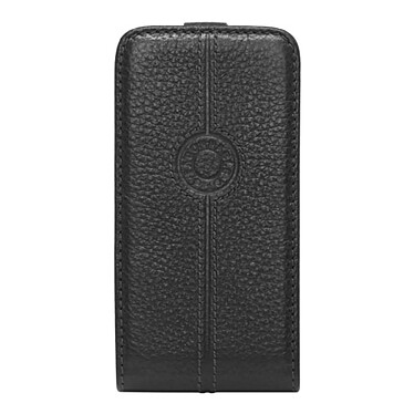 Façonnable Étui pour Apple iPhone 5/5S/SE Etuicox Folio Sellier avec Bouton Laqué Noir