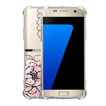 Avis LaCoqueFrançaise Coque Samsung Galaxy S7 anti-choc souple angles renforcés transparente Motif Rose Pivoine