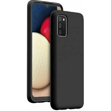 BigBen Connected Coque pour Galaxy A03s Rigide en Silicone Soft Touch Noir