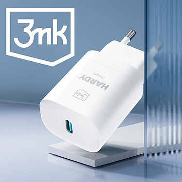 3mk Chargeur secteur USB-C 33W Blanc pas cher