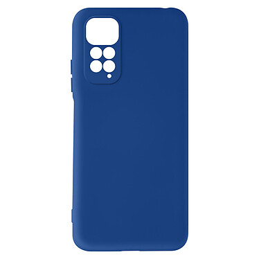Avizar Coque Xiaomi Redmi Note 11 et 11s Silicone Semi-rigide Soft-touch Fine bleu