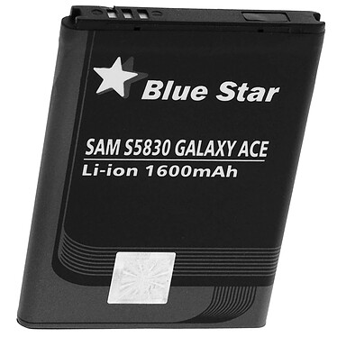Avizar Batterie Samsung Galaxy Ace compatible d'une puissance de 1600 mAh - Noir