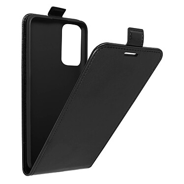 Avizar Étui pour Xiaomi Redmi Note 11 et Note 11s Clapet Vertical Porte-carte Effet Cuir de Cheval  Noir