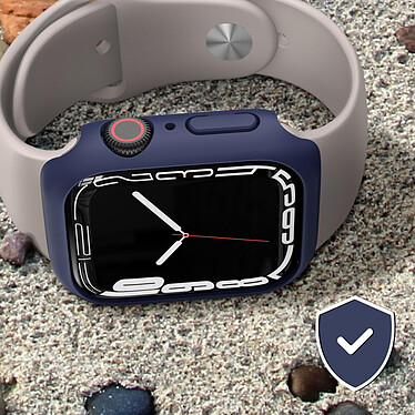 Avizar Coque Antichoc Protection Apple Watch Series 8 / 7 45mm Bleu Nuit pas cher