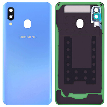 Clappio Cache batterie Samsung Galaxy A40 Façade arrière de remplacement bleu