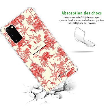 Avis LaCoqueFrançaise Coque Samsung Galaxy S20 Silicone antichocs Solides coins renforcés  transparente Motif Botanic Amour