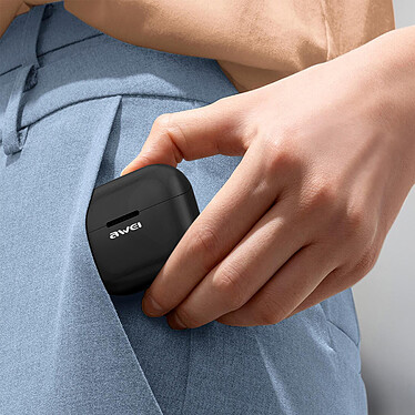 Acheter Awei Écouteurs Bluetooth 5.3 Compact Charge Rapide Étanche IPX6 Noir