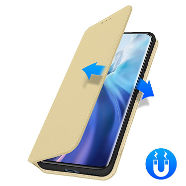 Avizar Housse Xiaomi Mi 11 5G Étui Folio Portefeuille Fonction Support doré pas cher