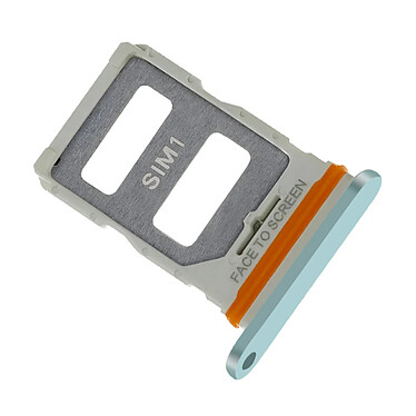 Clappio Tiroir carte SIM pour Xiaomi 12 Lite Dual Nano SIM Bleu Clair