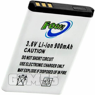 Avizar Batterie Nokia 3100 compatible d'une puissance de 900 mAh - Blanc