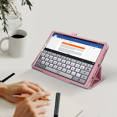 Avis Avizar Étui Samsung Galaxy Tab A7 Lite avec Porte-stylet Clapet Fonction Support rose