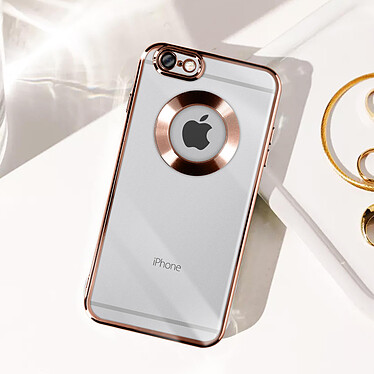 Avizar Coque pour iPhone 6 et 6s Paillette Amovible Silicone Gel  Rose Gold pas cher