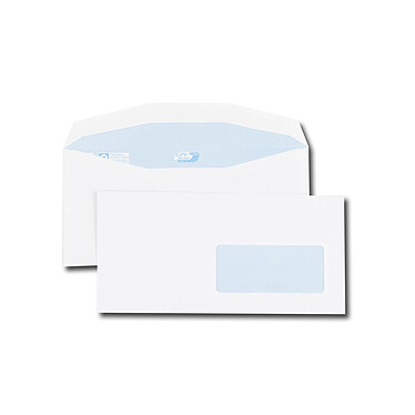 GPV Boite de 1000 enveloppes patte trapèze blanches C6/C5 115x229 80g/m² gommées