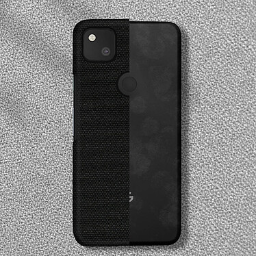 Avizar Coque Google Pixel 4A Rigide Finition Tissu Anti-traces Lavable noir pas cher