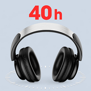 Acheter XO Casque Bluetooth Sans Fil Réduction de bruit Autonomie 40h Pliable Noir