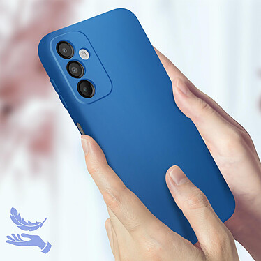 Acheter Avizar Coque pour Samsung Galaxy A14 4G et 5G Silicone Semi-rigide Finition Douce au Toucher Fine  Bleu