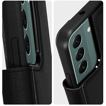 OtterBox Étui Samsung Galaxy S22 Plus Cuir véritable Porte-cartes  Noir pas cher