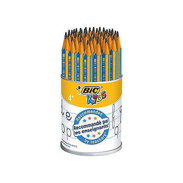 BIC Pot de 46 Crayons Graphite KIDS BEGINNER EVOLUTION mine HB Ø 4mm