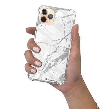 LaCoqueFrançaise Coque iPhone 11 Pro anti-choc souple angles renforcés transparente Motif Marbre gris pas cher
