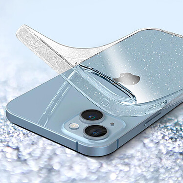 Spigen SGP Coque pour iPhone 14 Plus Silicone gel Pailleté  Liquid Crystal Glitter Transparent pas cher