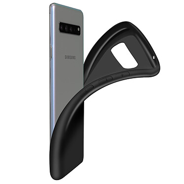 Avizar Coque Samsung Galaxy S10 5G Protection Silicone Gel Flexible Fine Légère Noir pas cher