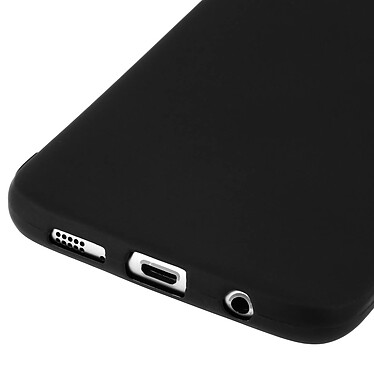 Avizar Coque Silicone TPU Gel Souple Samsung Galaxy S7 Edge - Noir Mat pas cher