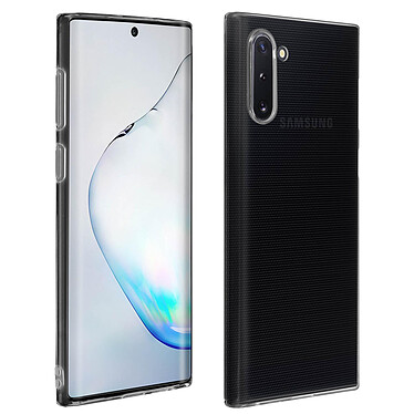 Avizar Coque Samsung Galaxy Note 10 Silicone Souple et Film Verre Trempé 9H Transparent
