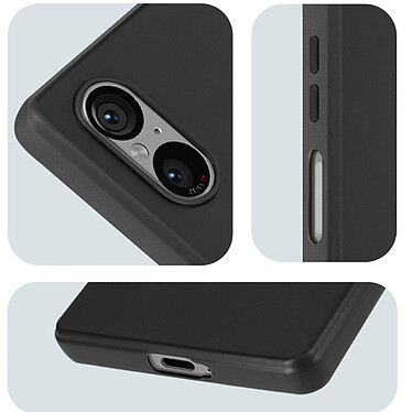 Avizar Coque pour Sony Xperia 5 V en Silicone gel flexible fine et légère  Noir pas cher