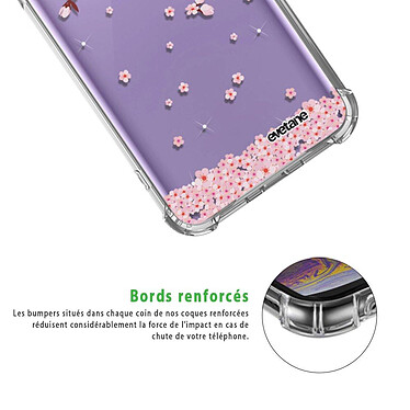 Acheter Evetane Coque Samsung Galaxy S9 anti-choc souple angles renforcés transparente Motif Chute De Fleurs