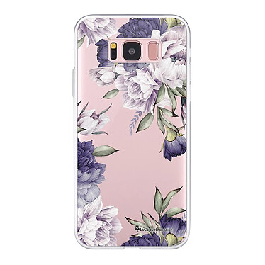 LaCoqueFrançaise Coque Samsung Galaxy S8 Plus 360 intégrale transparente Motif Pivoines Violettes Tendance