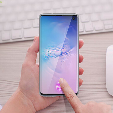 Acheter Avizar Coque Samsung Galaxy S10 Silicone Gel et Film Ecran Verre trempé transparent