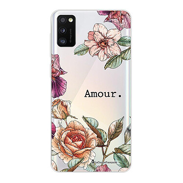 LaCoqueFrançaise Coque Samsung Galaxy A41 360 intégrale transparente Motif Amour en fleurs Tendance