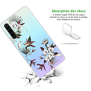 Avis LaCoqueFrançaise Coque Xiaomi Redmi Note 8 T 360 intégrale transparente Motif Fleurs Sauvages Tendance