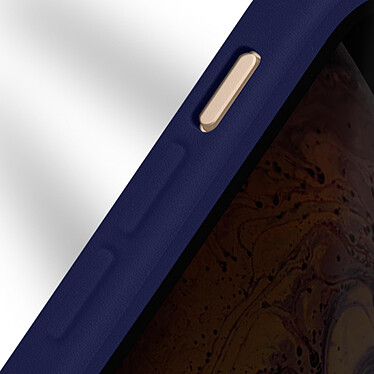Avizar Coque 360° pour iPhone XS Max Dos Rigide Protection Écran Souple Coins Renforcés  Contour bleu pas cher