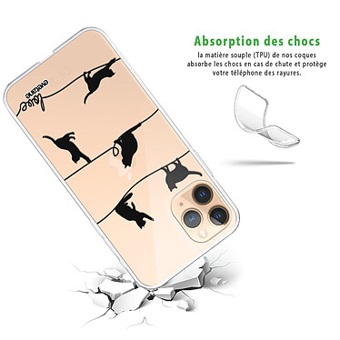 Avis Evetane Coque iPhone 11 Pro 360 intégrale transparente Motif Chat Lignes Tendance